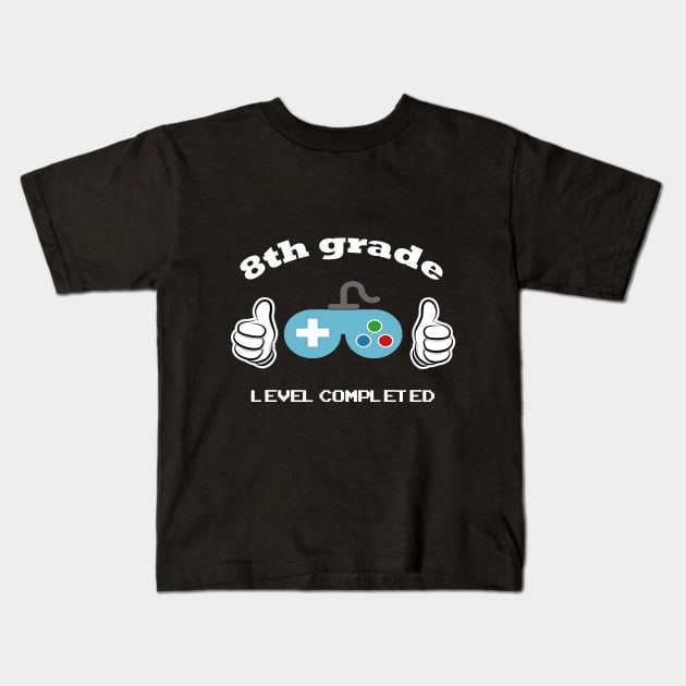 8th grade gamer graduation t-shirt Kids T-Shirt by HAO